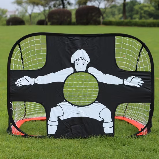 Мини-выдвижные складные портативные футбольные ворота, двойные ворота